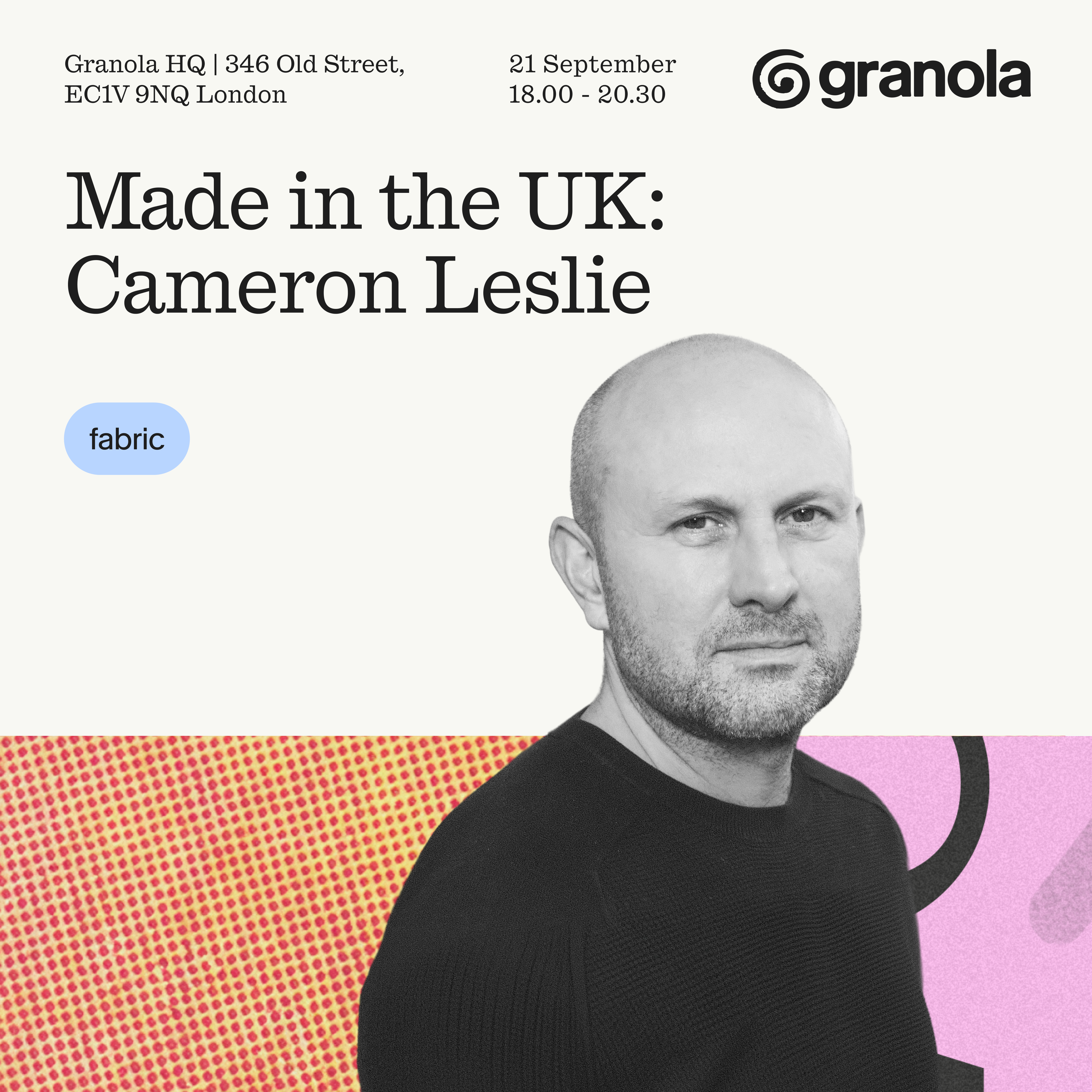 Poster for Made in the UK: Cameron Leslie